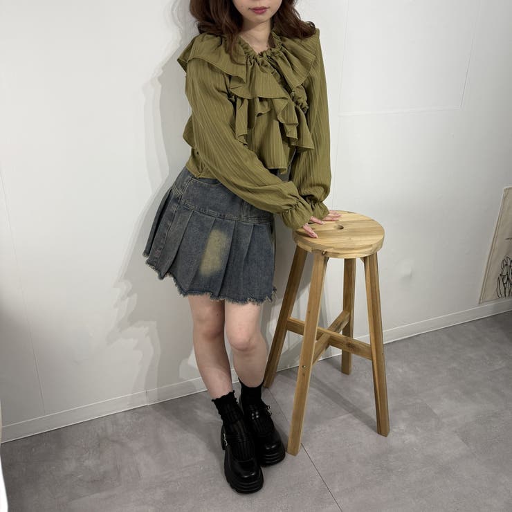 フリルスリーブ オフショルブラウス オフショルダー | marcydorn | 詳細画像47 