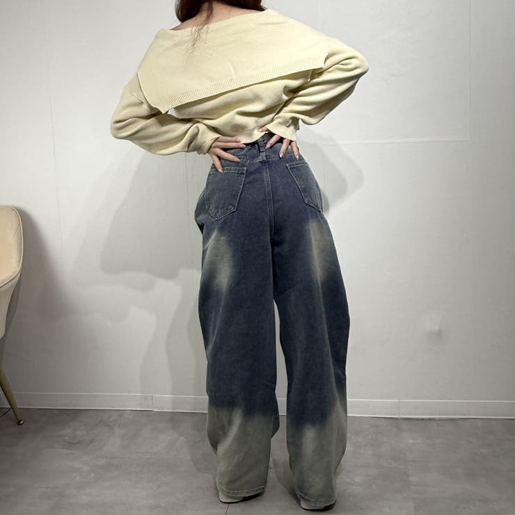 ヴィンテージグラデ ダメージバギージーンズ デニム | marcydorn | 詳細画像20 