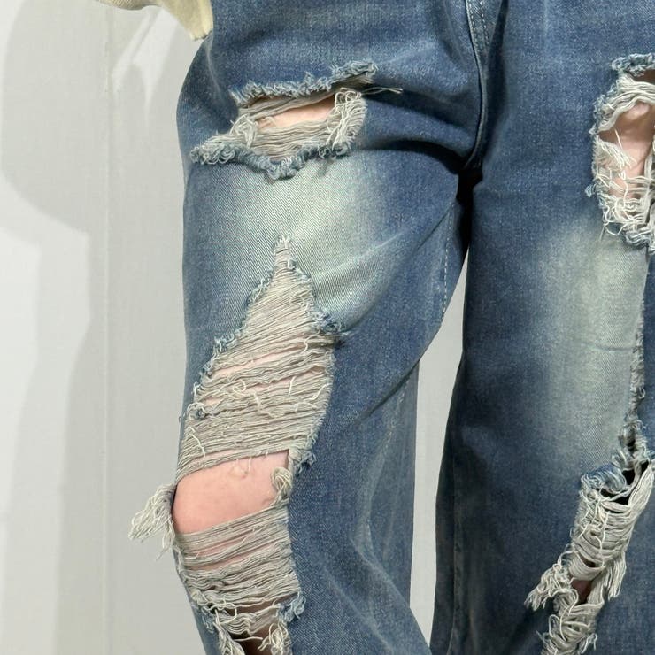 ヴィンテージグラデ ダメージバギージーンズ デニム | marcydorn | 詳細画像26 