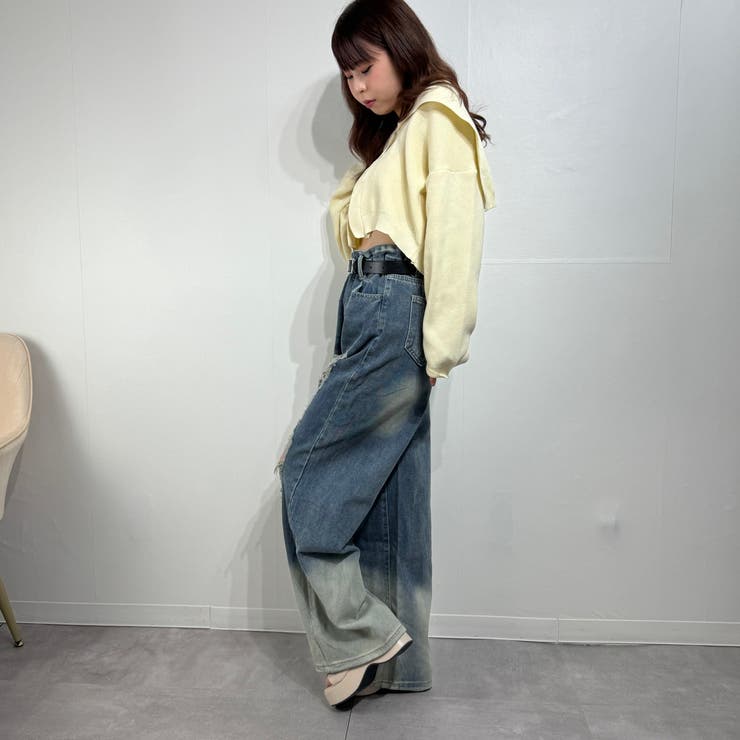 セーラー ニットカーデ ショート丈 トップス ニット | marcydorn | 詳細画像27 