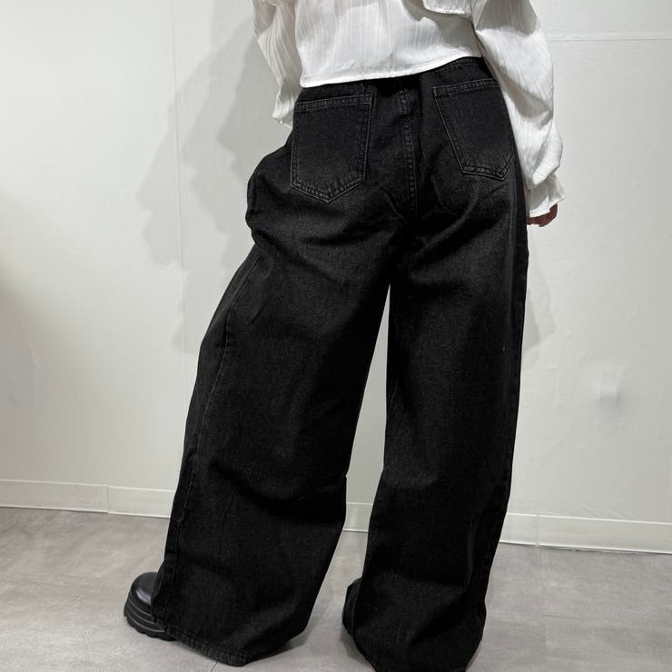 ヴィンテージルーズバギーパンツ デニム ジーンズ ワイドパンツ | marcydorn | 詳細画像12 