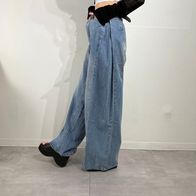 ヴィンテージルーズバギーパンツ デニム ジーンズ ワイドパンツ | marcydorn | 詳細画像24 