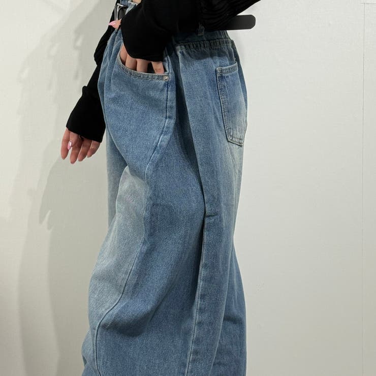 ヴィンテージルーズバギーパンツ デニム ジーンズ ワイドパンツ | marcydorn | 詳細画像27 
