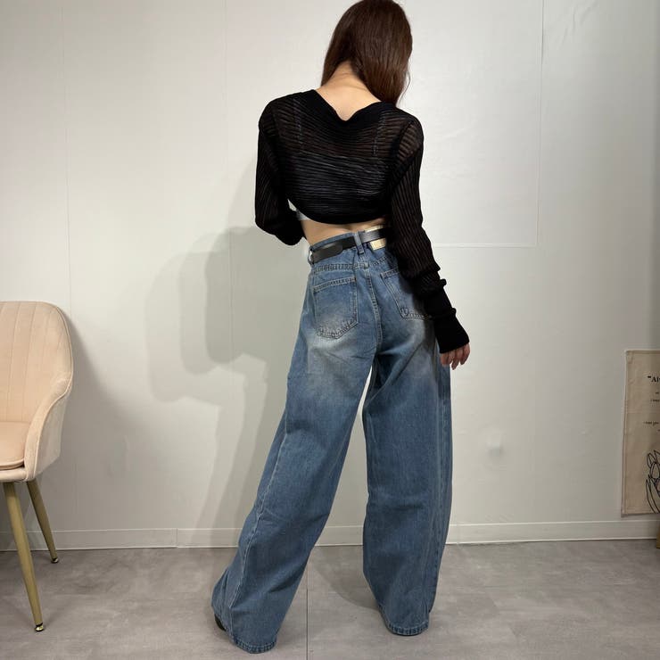 ヴィンテージルーズバギーパンツ デニム ジーンズ ワイドパンツ | marcydorn | 詳細画像28 