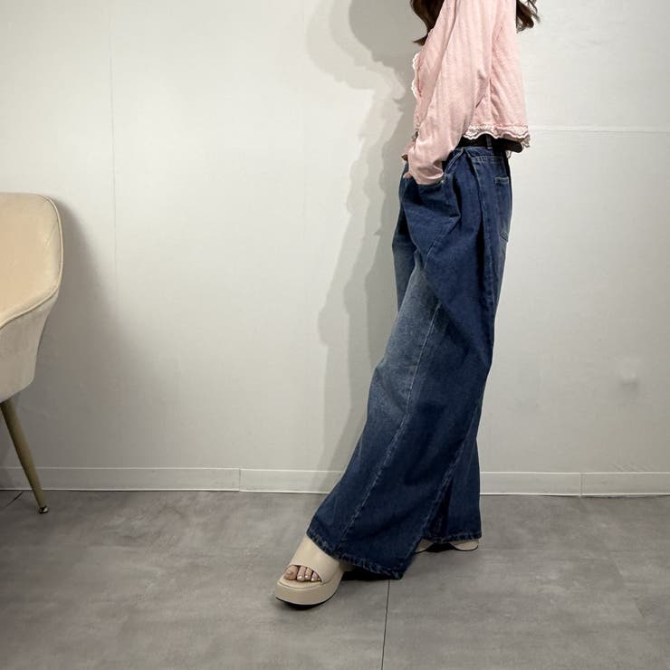 ヴィンテージルーズバギーパンツ デニム ジーンズ ワイドパンツ | marcydorn | 詳細画像36 