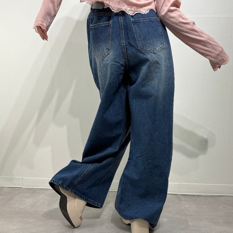ヴィンテージルーズバギーパンツ デニム ジーンズ ワイドパンツ | marcydorn | 詳細画像43 