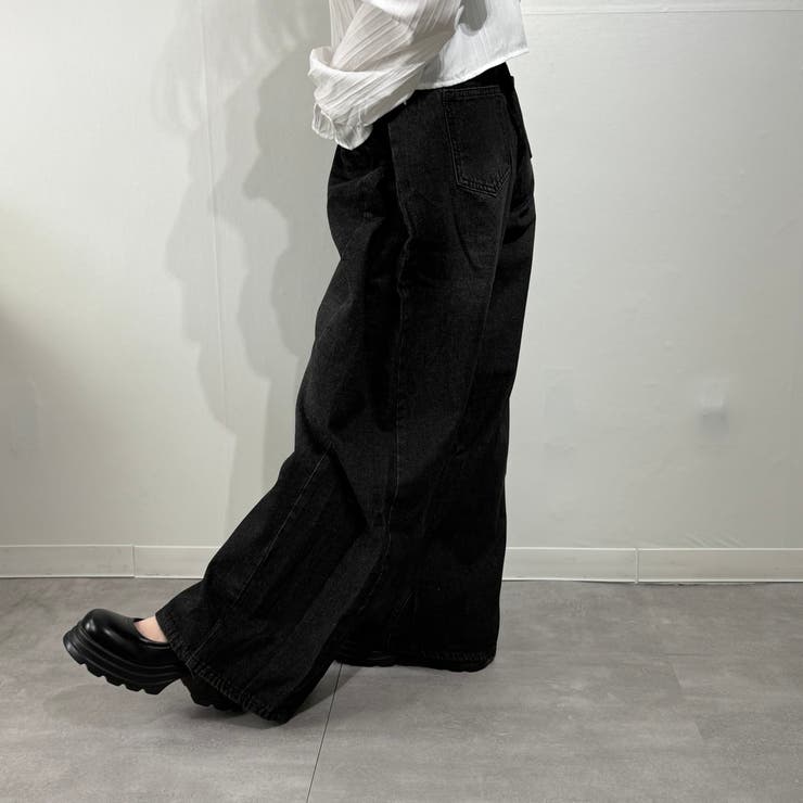 ヴィンテージルーズバギーパンツ デニム ジーンズ ワイドパンツ | marcydorn | 詳細画像9 