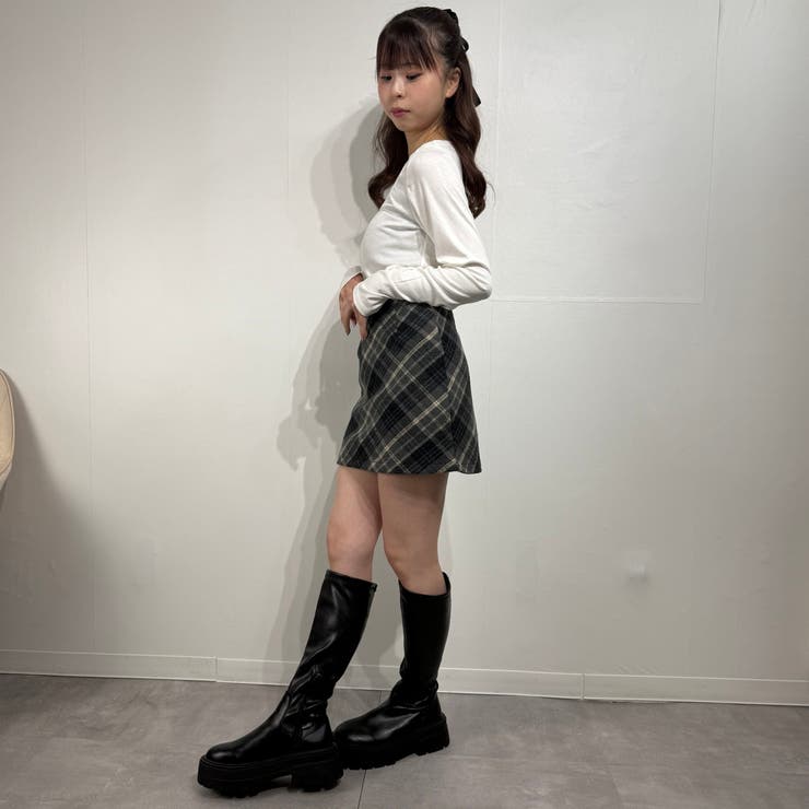 レイヤードタッチトップス カットソー ロングTシャツ | marcydorn | 詳細画像5 