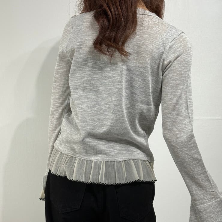 フェミニンレースカーデ カーディガン カットソー ロングTシャツ | marcydorn | 詳細画像20 