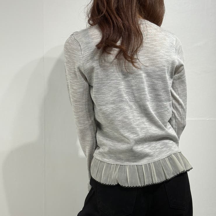 フェミニンレースカーデ カーディガン カットソー ロングTシャツ | marcydorn | 詳細画像21 