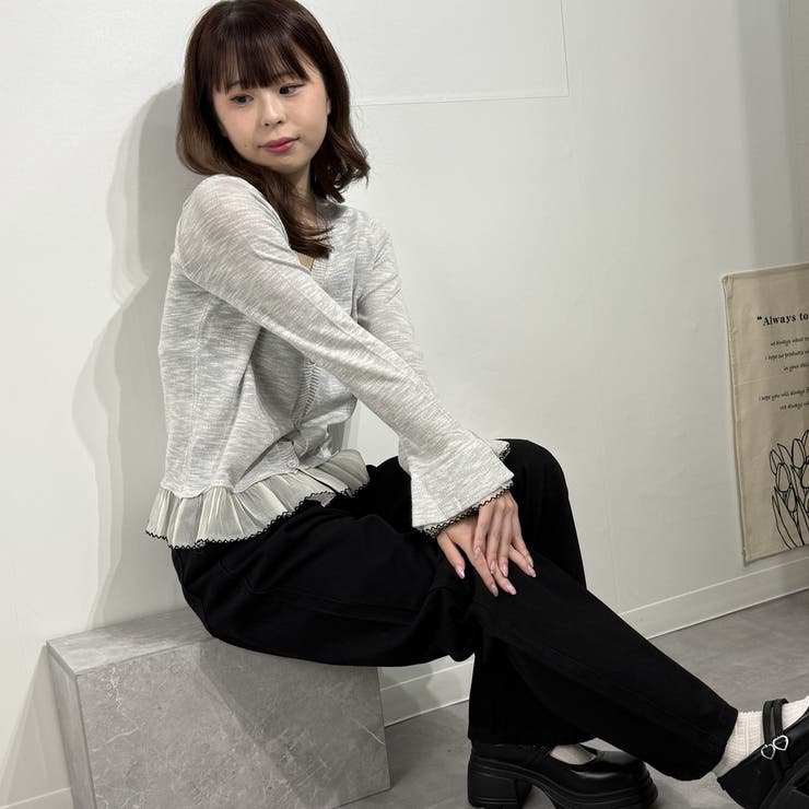 フェミニンレースカーデ カーディガン カットソー ロングTシャツ | marcydorn | 詳細画像26 