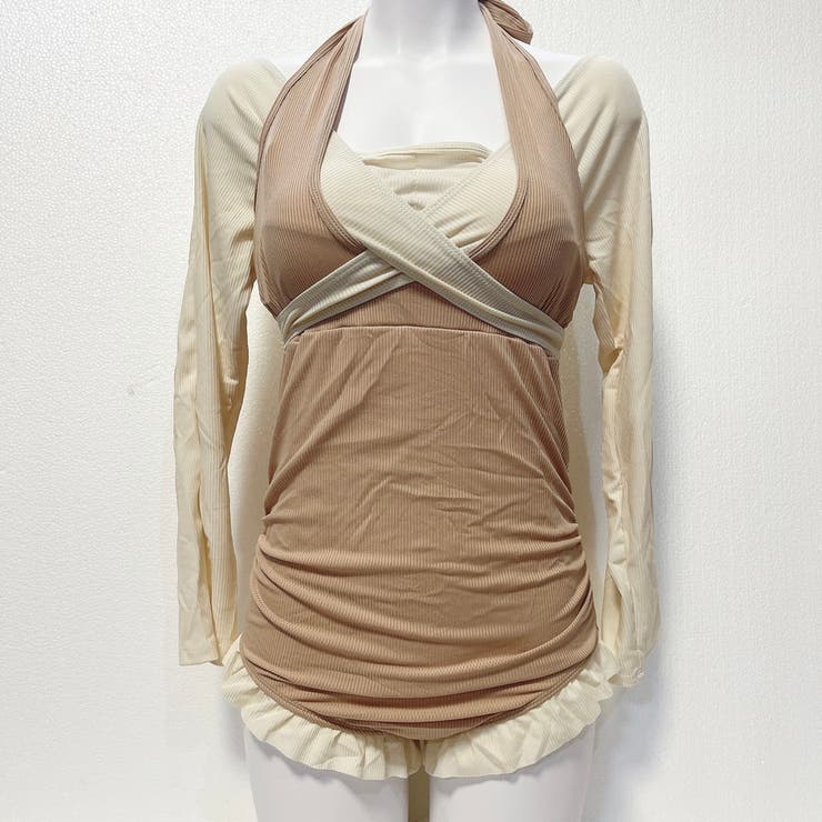 水着 クロスオフショルロングスリーブワンピース水着 | marcydorn | 詳細画像11 