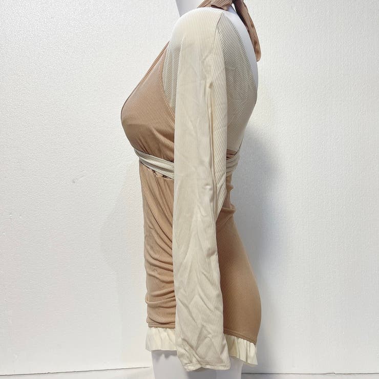 水着 クロスオフショルロングスリーブワンピース水着 | marcydorn | 詳細画像12 