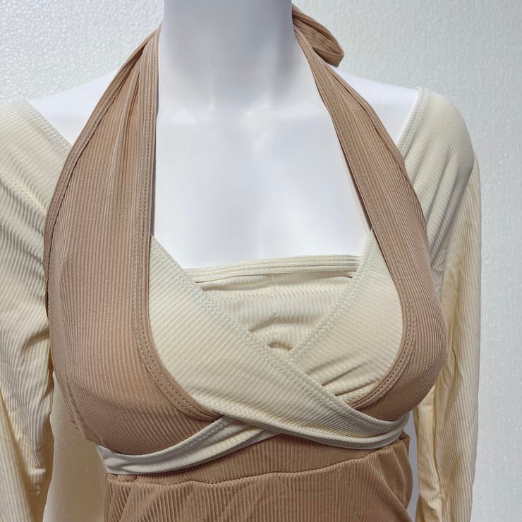 水着 クロスオフショルロングスリーブワンピース水着 | marcydorn | 詳細画像14 