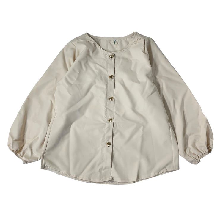 ベージュ | ハートボタンブラウス | marcydorn