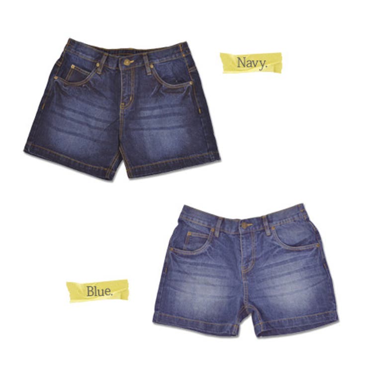 ウエストゴムデニムショートパンツ●(レディース ボトムス ショート丈 | and it  | 詳細画像3 