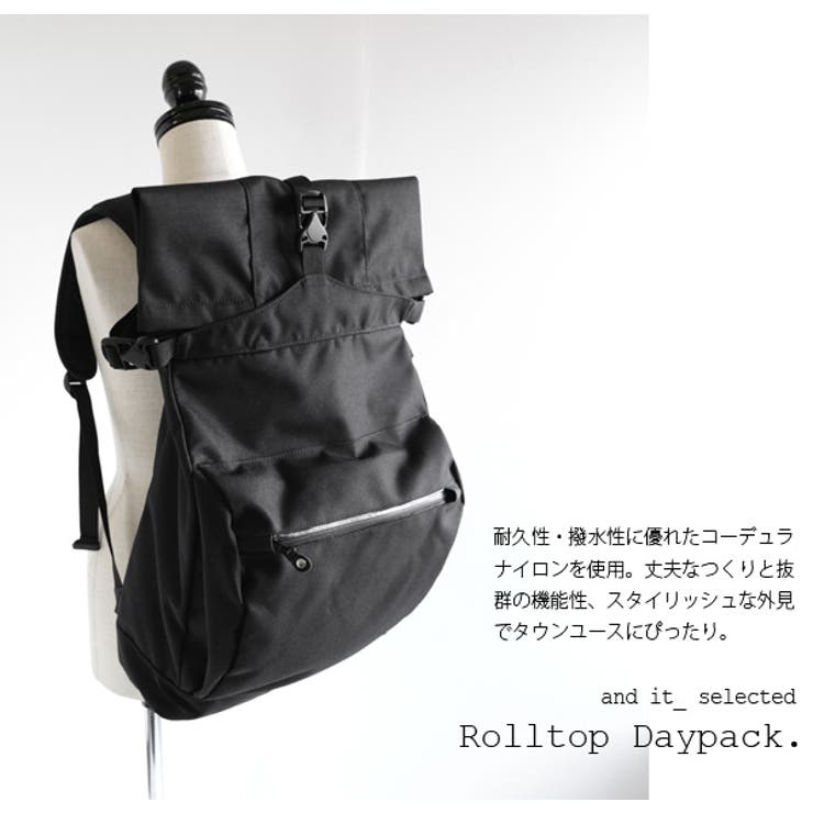 ロールトップデイパック | and it  | 詳細画像2 