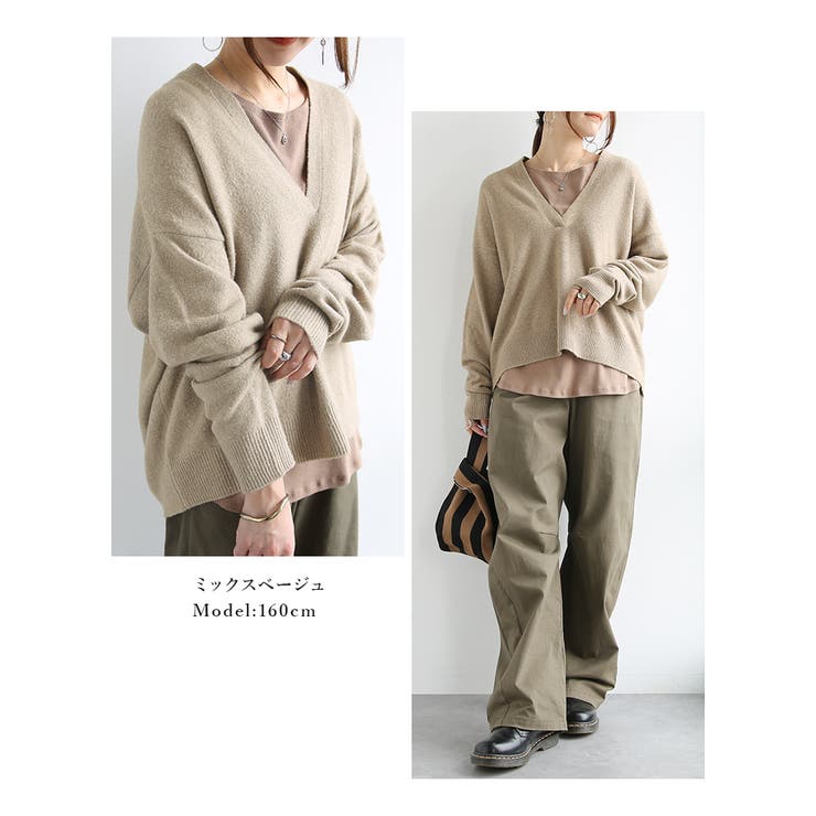 パンケーキニット ゆったり ドルマン | and it  | 詳細画像13 