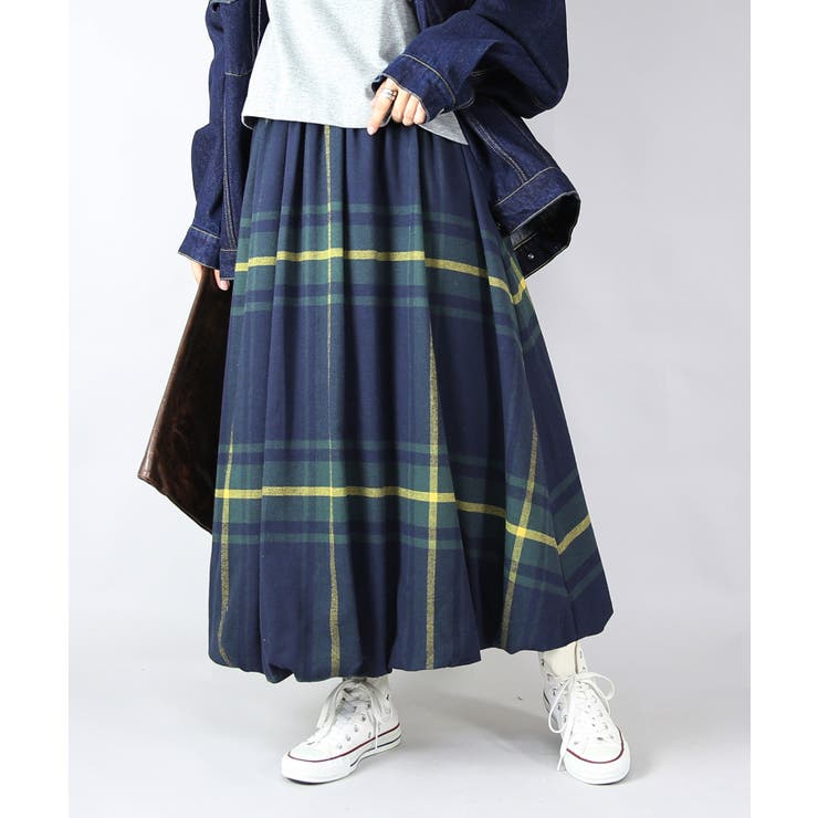ブラックウォッチ | ビッグチェックバルーンスカート スカート レディース | and it