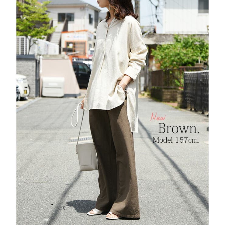 シンプルコットンワイドパンツ | and it  | 詳細画像10 