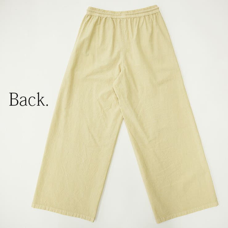 シンプルコットンワイドパンツ | and it  | 詳細画像15 
