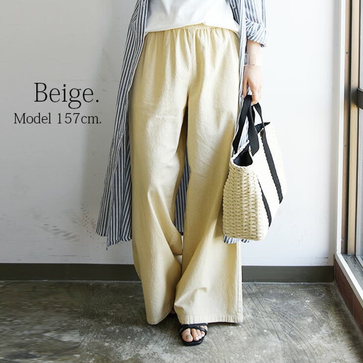 シンプルコットンワイドパンツ | and it  | 詳細画像6 