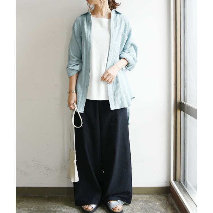 シンプルコットンワイドパンツ | and it  | 詳細画像9 