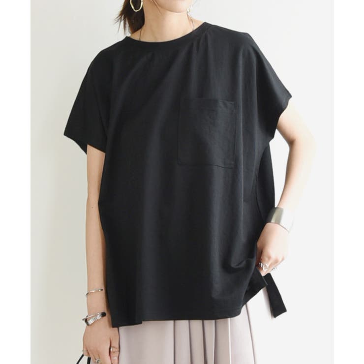 激安人気新品 ひんやりポケット付きBIGTシャツ カットソー レディース[品番 トップス
