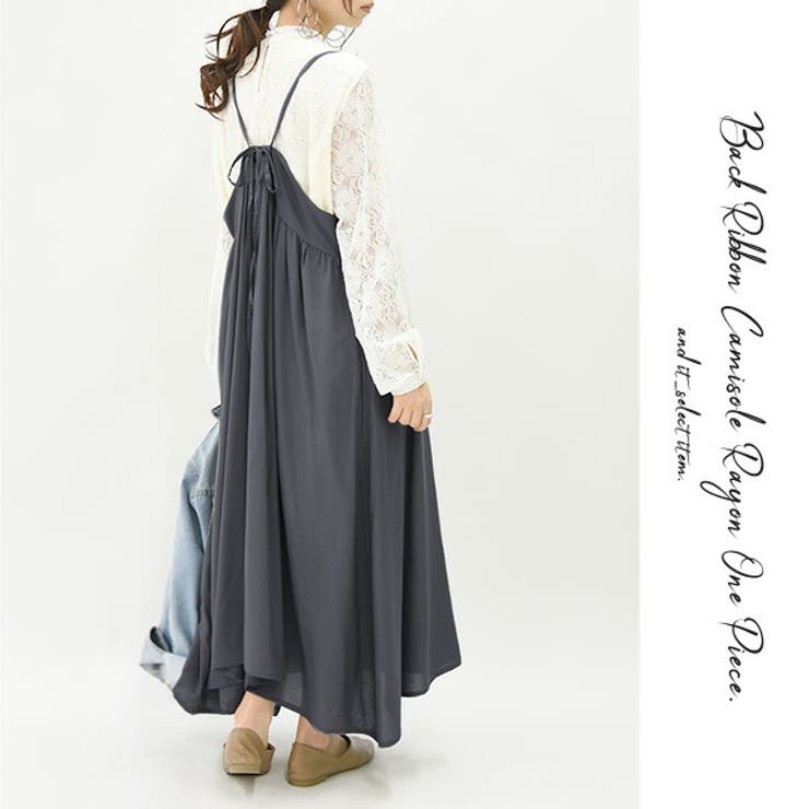 エミュラル Emural バックリボンキャミレーヨンワンピースレディース 品番 Zx And It アンドイット のレディースファッション通販 Shoplist ショップリスト