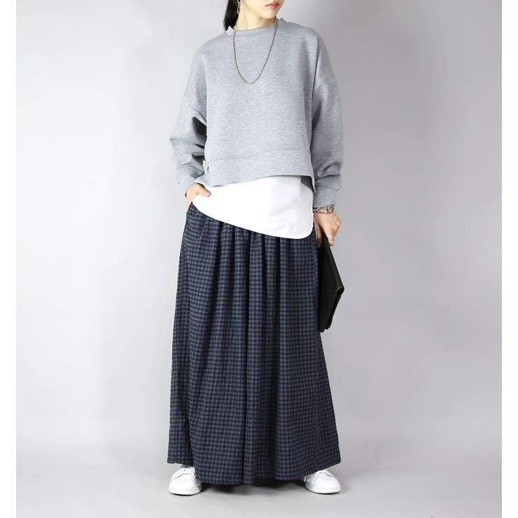 C3894ネイビーグレー | ワイドパンツ レディース エミュラル | and it 