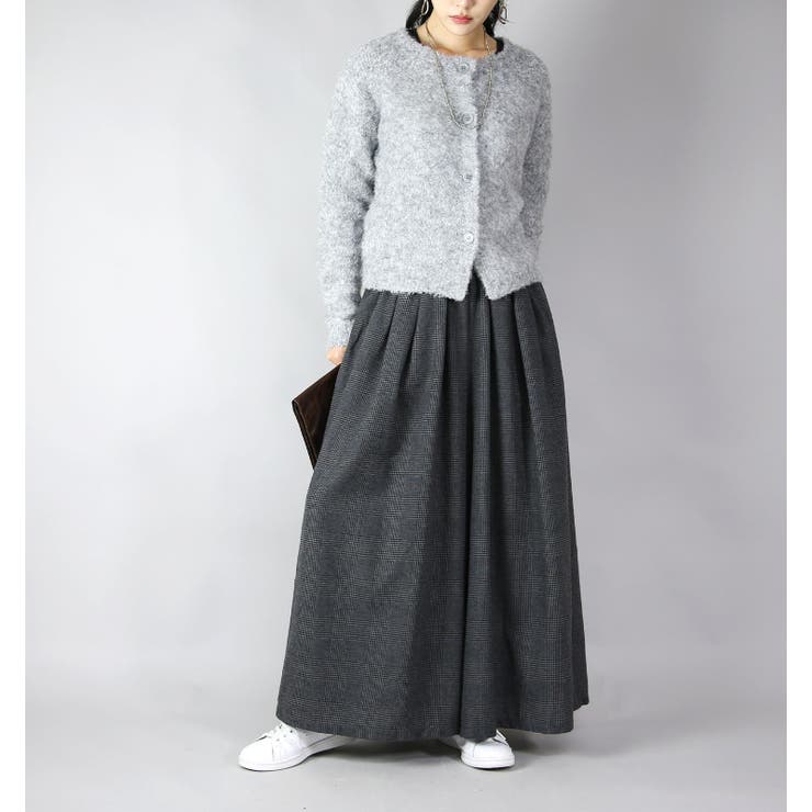 C9995ブラック×スモークグレー | ワイドパンツ レディース エミュラル | and it 