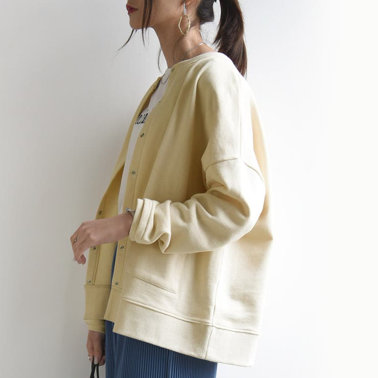 ミニ裏毛ワイドカーディガン カーディガン レディース | and it  | 詳細画像10 