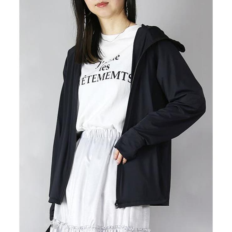 ブラック/メッシュ(5/26～出荷) | 長袖 UVカット＆接触冷感ドルマンパーカー パーカー | and it 