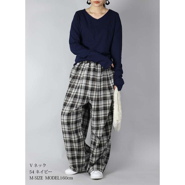 くしゅくしゅ指穴国産ロングカットソー M L | and it  | 詳細画像14 