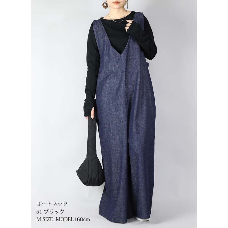 くしゅくしゅ指穴国産ロングカットソー M L | and it  | 詳細画像17 