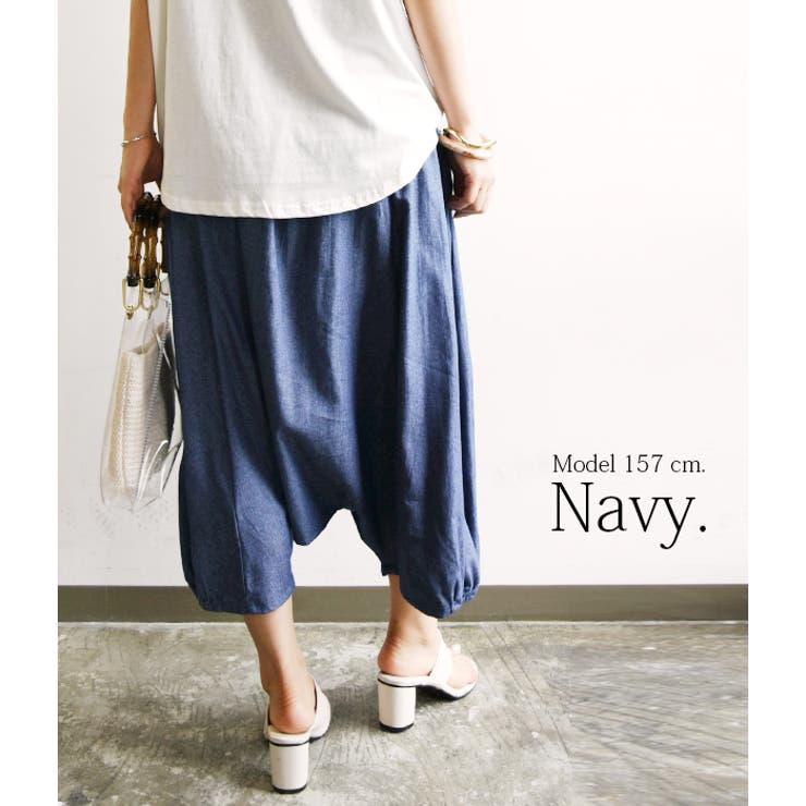 ライトデニムサルエルパンツ ♪ レディース | and it  | 詳細画像6 