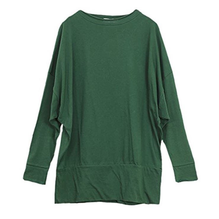 222グリーン | シンプルカラーゆったりドルマンカットソー | and it 