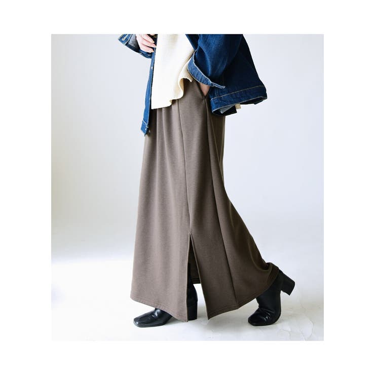 あったか裏起毛ふんわりバルーンスカート M L | and it  | 詳細画像20 