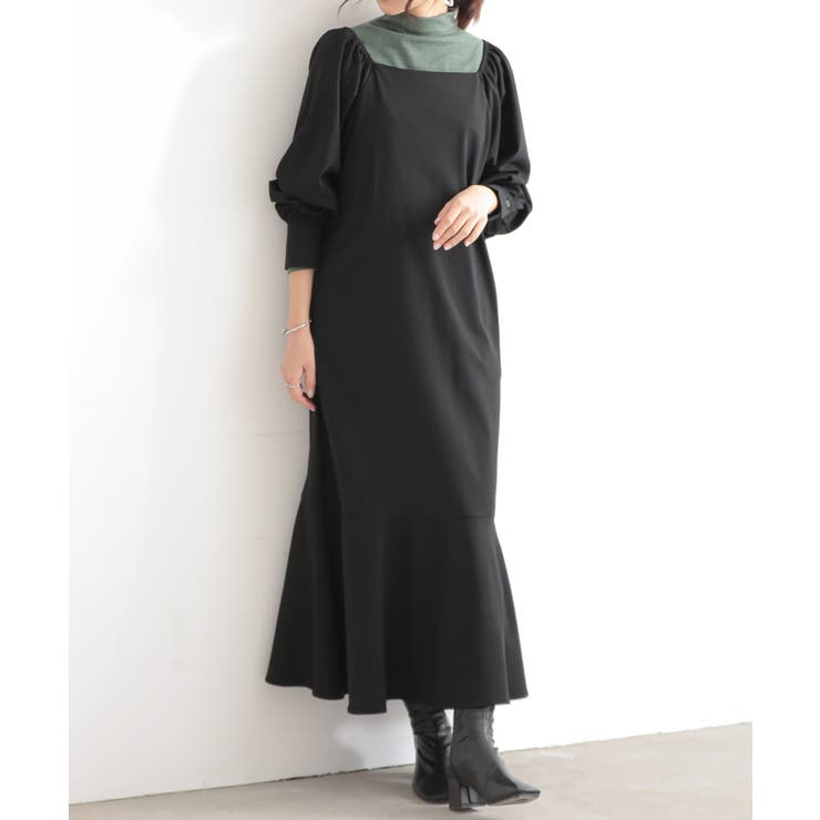 51ブラック | スクエアネックワンピース オケージョン フォーマル | and it 