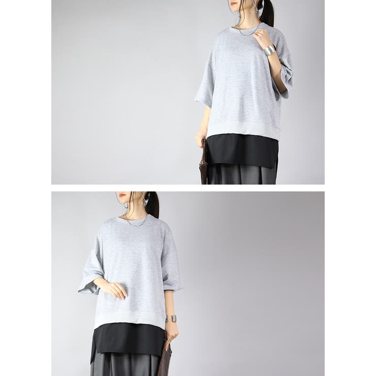 【25SS NEW】ANTEPRIMA / COTONE LINEA ストライプトップス 超長綿ハイネック・Aライントップス/40代50代からのレディース