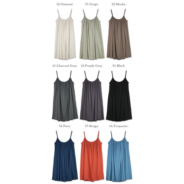 【and it_】ベーシックギャザーフレアコットンキャミワンピース【10】(レデ… | and it  | 詳細画像26 