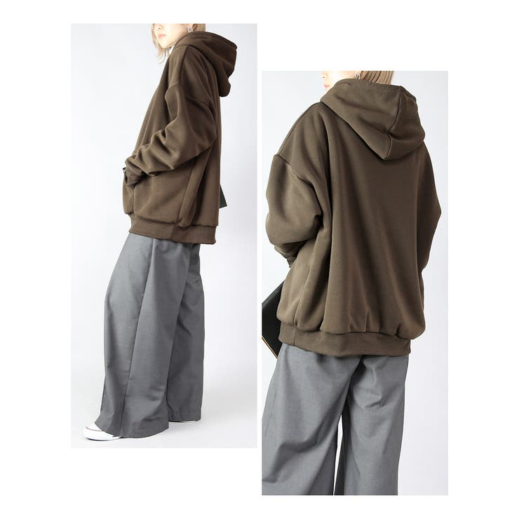 レディース 史上最強のあったか裏ボアスウェットプルパーカー トップス | and it  | 詳細画像10 