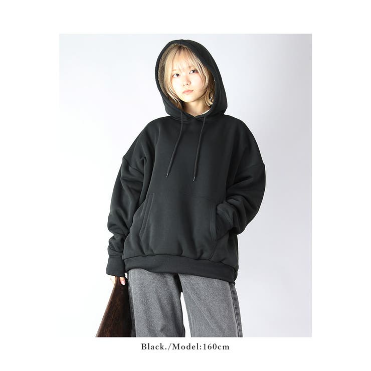 レディース 史上最強のあったか裏ボアスウェットプルパーカー トップス | and it  | 詳細画像4 