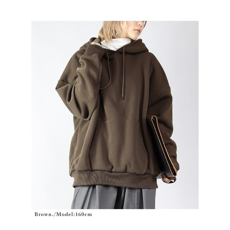 レディース 史上最強のあったか裏ボアスウェットプルパーカー トップス | and it  | 詳細画像9 