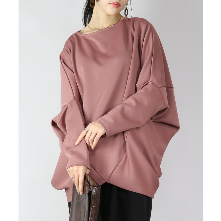 28くすみピンク | ダンボールニット前後2wayバンザイドルマン トップス レディース | and it