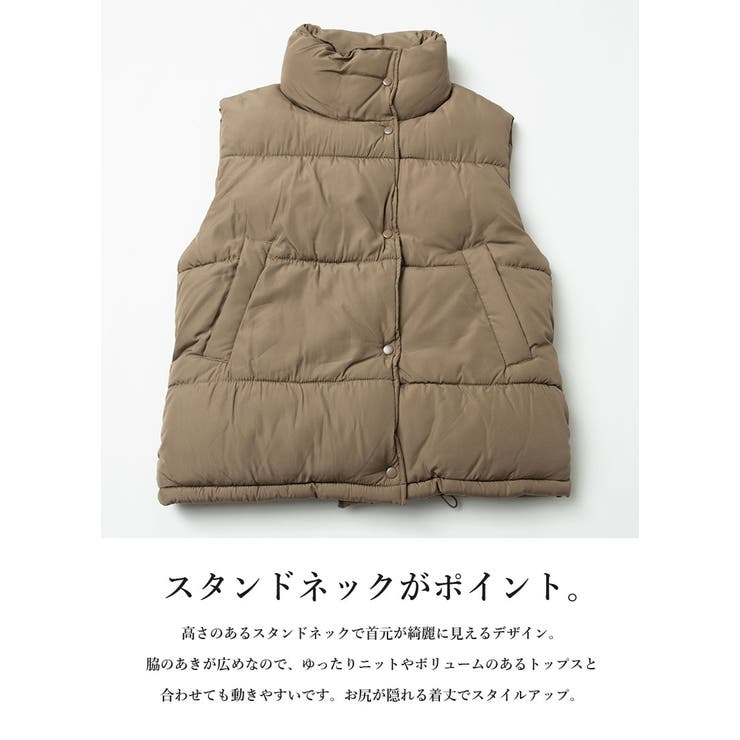 フェイクダウンオーバーベスト アウター ベスト | and it  | 詳細画像13 
