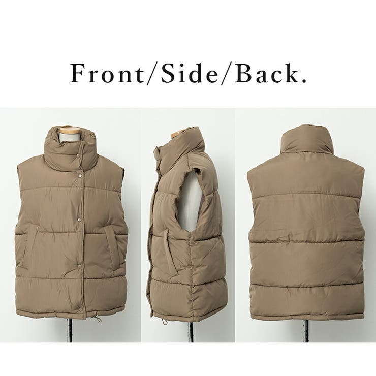 フェイクダウンオーバーベスト アウター ベスト | and it  | 詳細画像15 