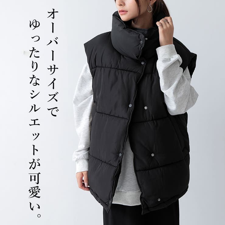 フェイクダウンオーバーベスト アウター ベスト | and it  | 詳細画像5 