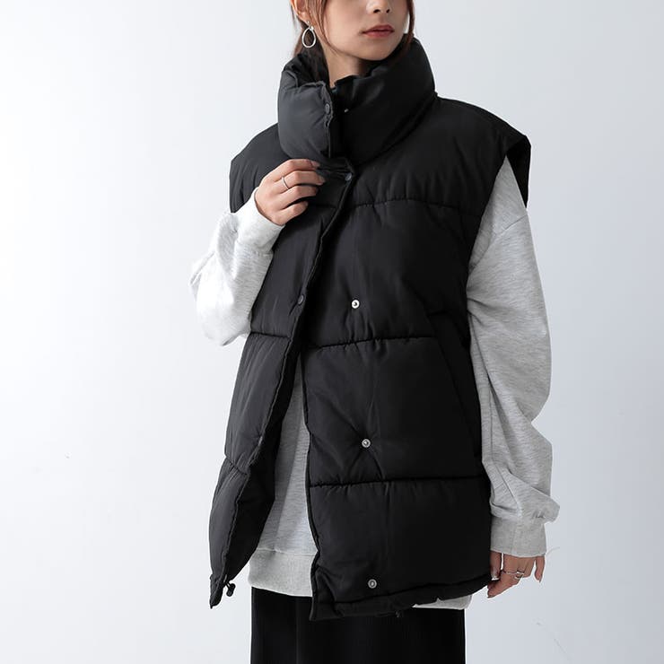 フェイクダウンオーバーベスト アウター ベスト | and it  | 詳細画像10 