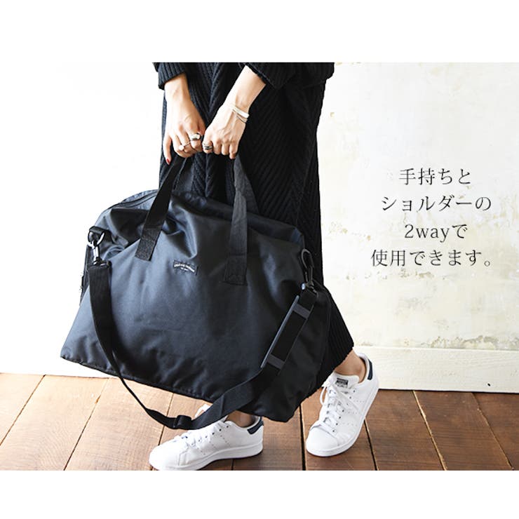 撥水加工付BIGボストンバッグレディース ボストンバッグ